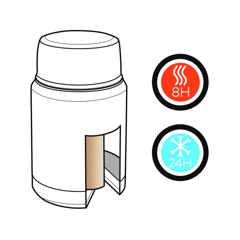 Swiss Peak Elite nádoba na potraviny s medenou vákuovou izo, Swiss Peak Elite nádoba na potraviny s medenou vákuovou izo,